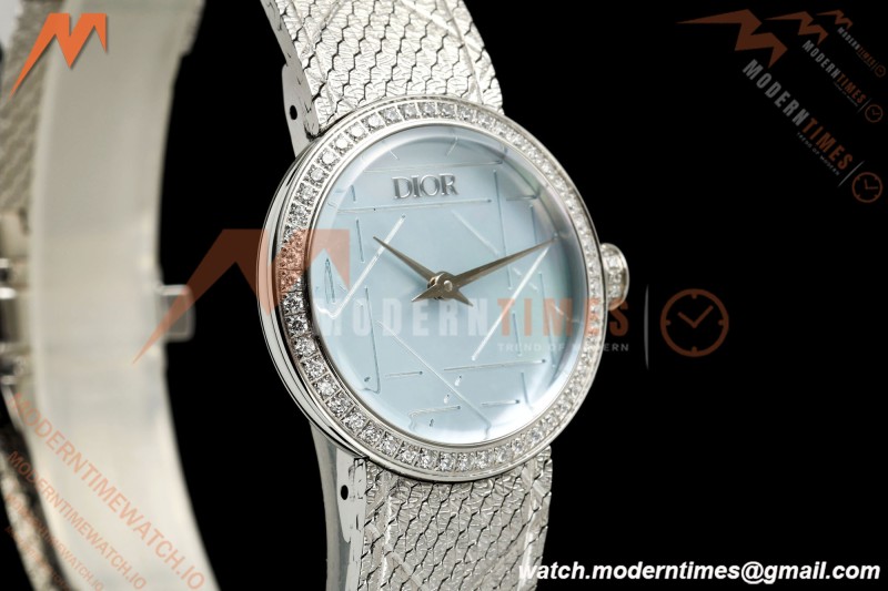 Dior - La D DE Dior 25mm Dia SS/SS Blue Mother-of-Pearl Dial K11F Quartz
