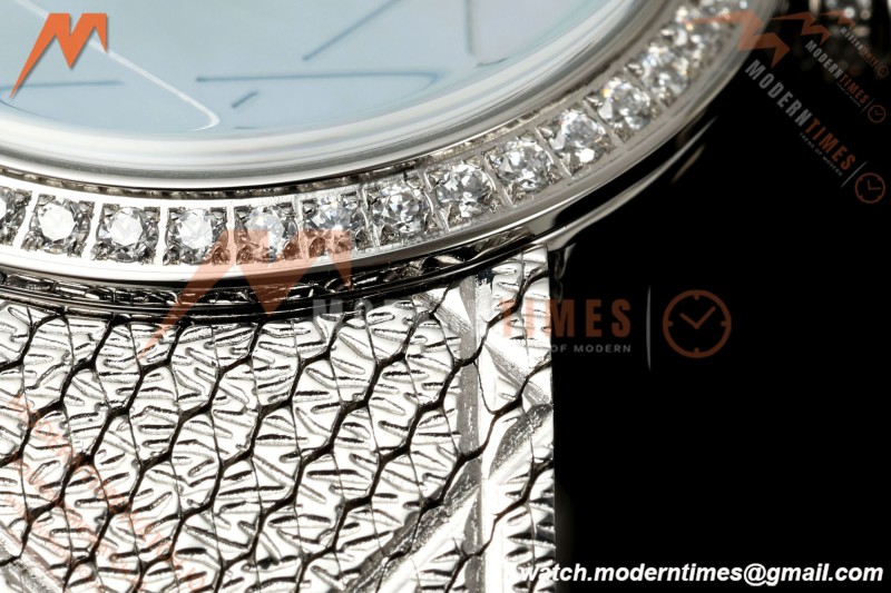 Dior - La D DE Dior 25mm Dia SS/SS Blue Mother-of-Pearl Dial K11F Quartz