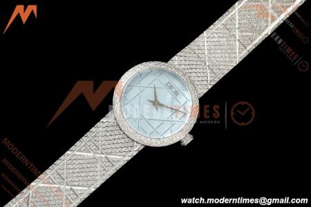 Dior - La D DE Dior 25mm SS/SS Blue Mother-of-Pearl Dial K11F Quartz