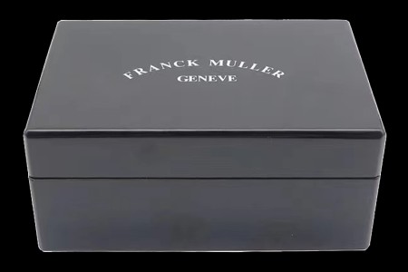 Franck Muller - Large Size Black Wooden Box Set with Full Set of Leather Clip, Pamphlet and Card