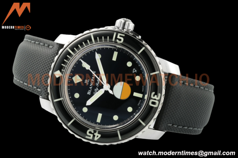 Blancpain - Fifty Fathoms 5008 Mil-Spec 40mm Automatique SS/NY Black ZF A1151