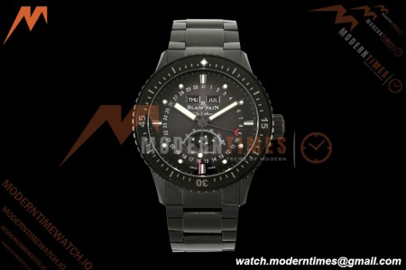 Blancpain - Fifty Fathoms 5054 Bathyscaphe Complete Calendar Moon Phases Black Ceramic Black Dial DDDF A6654