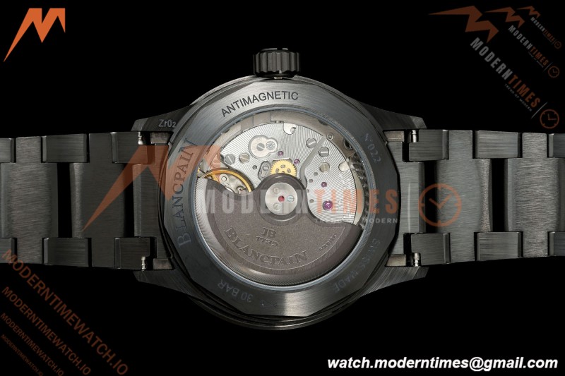 Blancpain - Fifty Fathoms 5054 Bathyscaphe Complete Calendar Moon Phases Black Ceramic Green Dial DDDF A6654