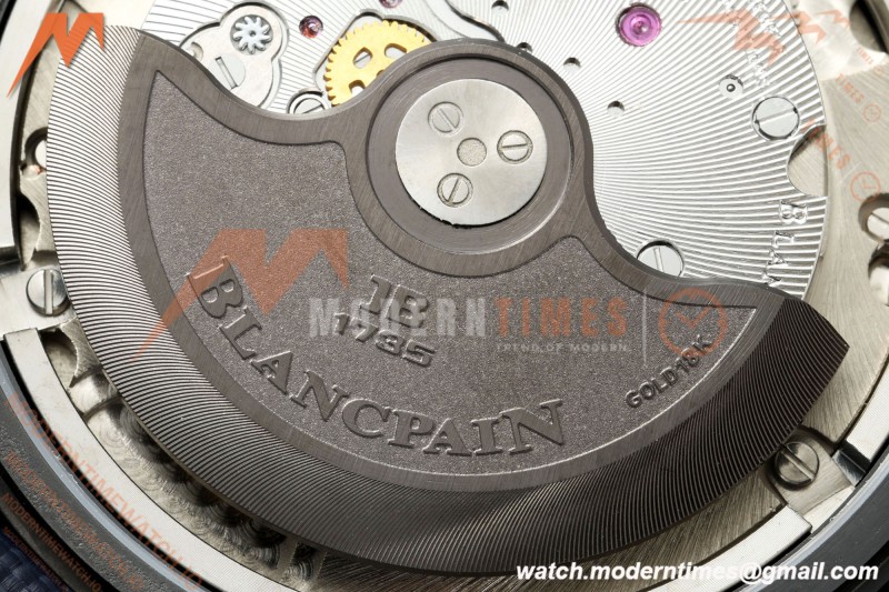 Blancpain - Fifty Fathoms 5054 Bathyscaphe Complete Calendar Moon Phases Black CER/NY Sunburst Blue DDDF A6654