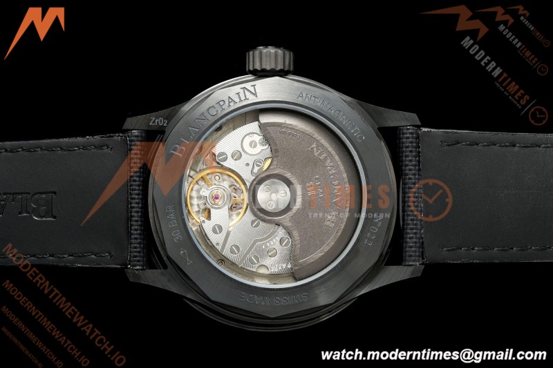 Blancpain - Fifty Fathoms 5054 Bathyscaphe Complete Calendar Moon Phases Black CER/NY Green Dial DDDF A6654  | 블랑팡 - 피프티 패덤즈 5054 바티스카프 컴플리트 캘린더 문페이즈 블랙 CER/NY 그린 다이얼 DDDF A6654