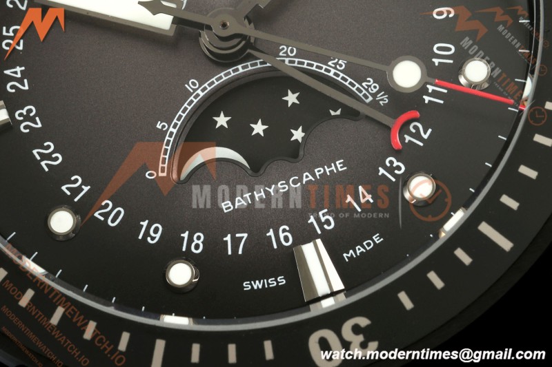 Blancpain - Fifty Fathoms 5054 Bathyscaphe Complete Calendar Moon Phases Black CER/NY Black Dial DDDF A6654