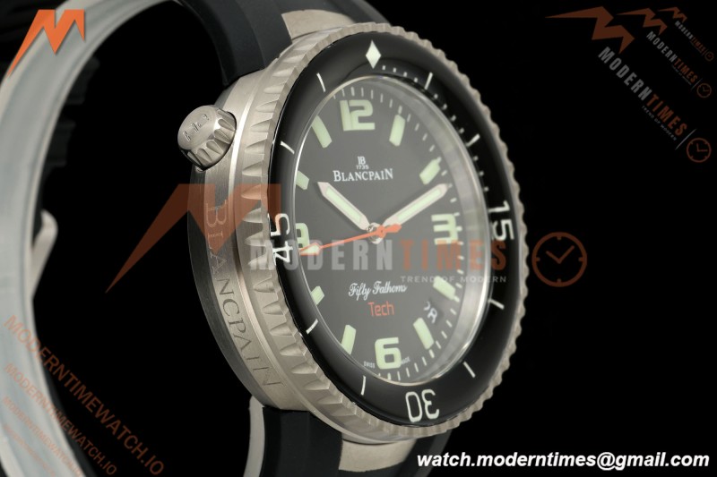 Blancpain - Fifty Fathoms Tech 5029 45mm Titanium CER/RU Black Dial DDF Cal.1315A Mod