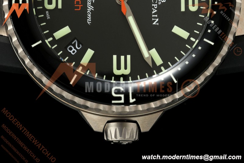 Blancpain - Fifty Fathoms Tech 5029 45mm Titanium CER/RU Black Dial DDF Cal.1315A Mod