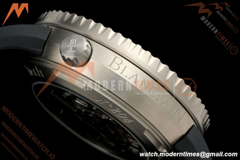 Blancpain - Fifty Fathoms Tech 5029 45mm Titanium CER/RU Black Dial DDF Cal.1315A Mod