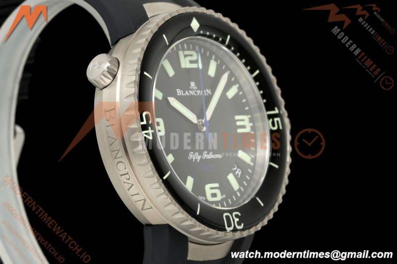 Blancpain - Fifty Fathoms Tech Ocean Commitment IV 5029A 45mm Titanium CER/RU Black Dial DDF Cal.1315A Mod