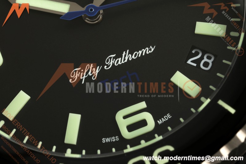 Blancpain - Fifty Fathoms Tech Ocean Commitment IV 5029A 45mm Titanium CER/RU Black Dial DDF Cal.1315A Mod