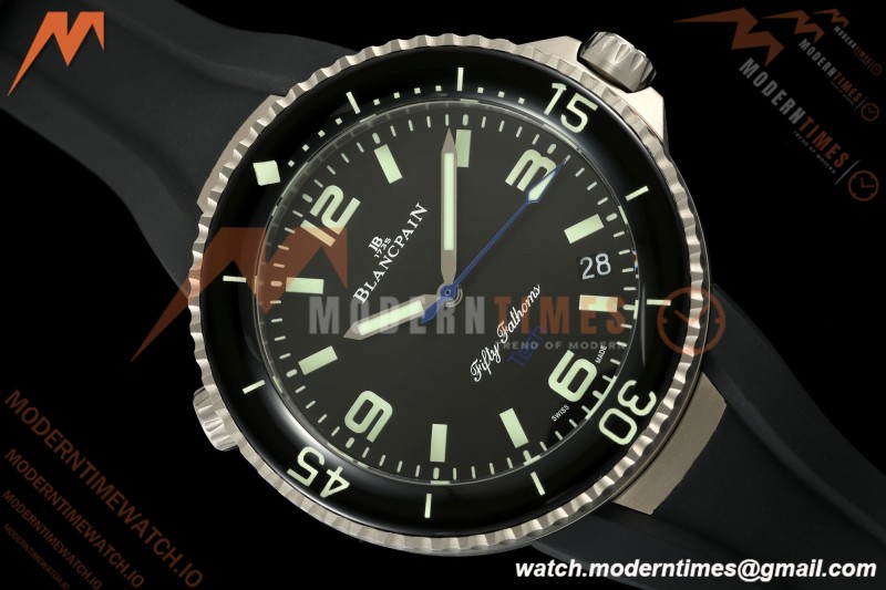 Blancpain - Fifty Fathoms Tech Ocean Commitment IV 5029A 45mm Titanium CER/RU Black Dial DDF Cal.1315A Mod