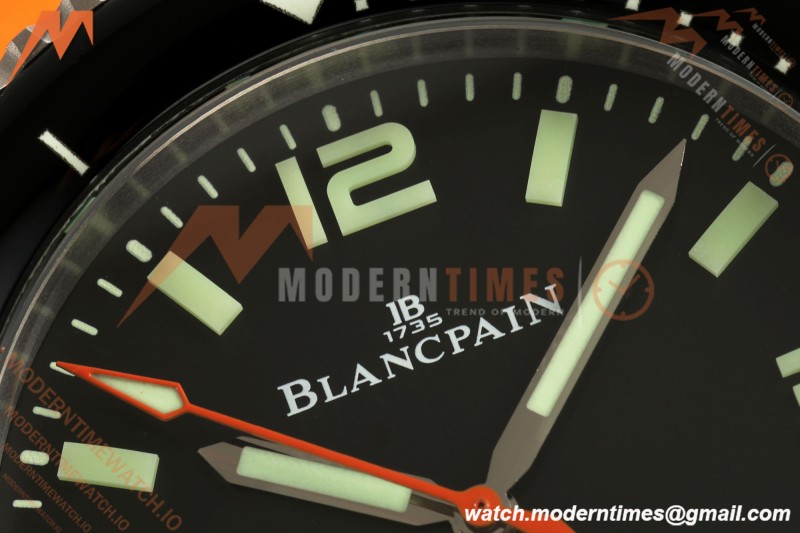 Blancpain - Fifty Fathoms Tech 5029 45mm Titanium CER/ORN/RU Black Dial DDF Cal.1315A Mod