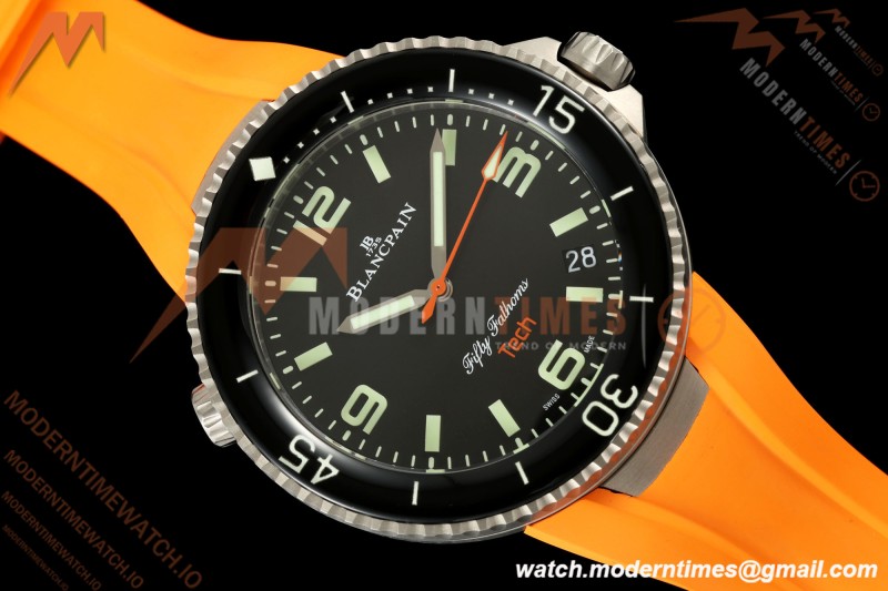 Blancpain - Fifty Fathoms Tech 5029 45mm Titanium CER/ORN/RU Black Dial DDF Cal.1315A Mod