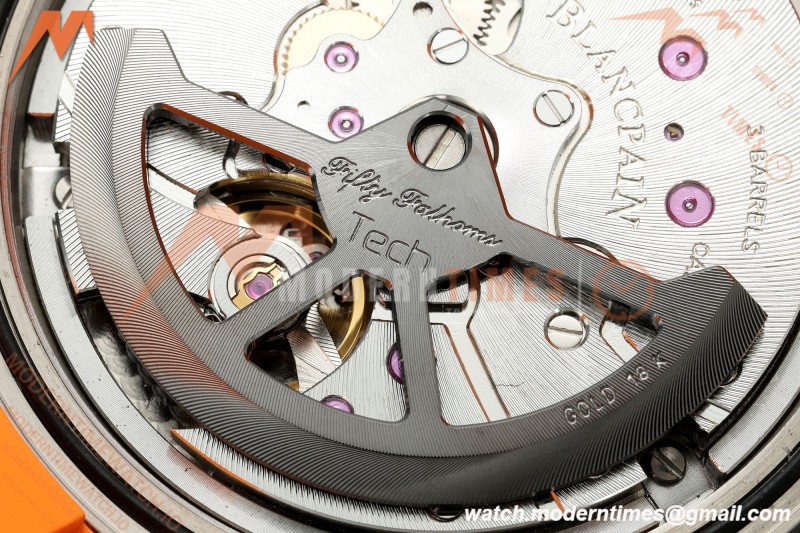 Blancpain - Fifty Fathoms Tech 5029 45mm Titanium CER/ORN/RU Black Dial DDF Cal.1315A Mod