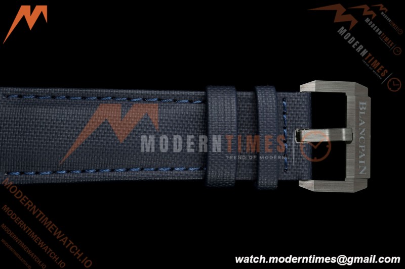 Blancpain - Fifty Fathoms 5000A 43.6mm Bathyscaphe Black Cer/NY Sunburst Blue DDDF A1315