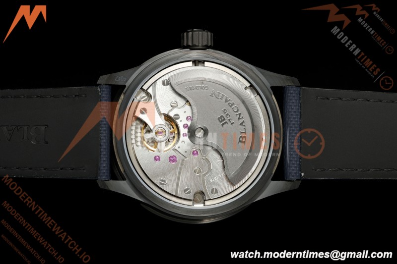 Blancpain - Fifty Fathoms 5000A 43.6mm Bathyscaphe Black Cer/NY Sunburst Blue DDDF A1315