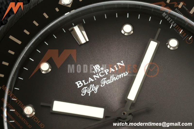Blancpain - Fifty Fathoms 5000 43.6mm Bathyscaphe Black Cer/NY Sunburst Gray Dial DDDF A1315