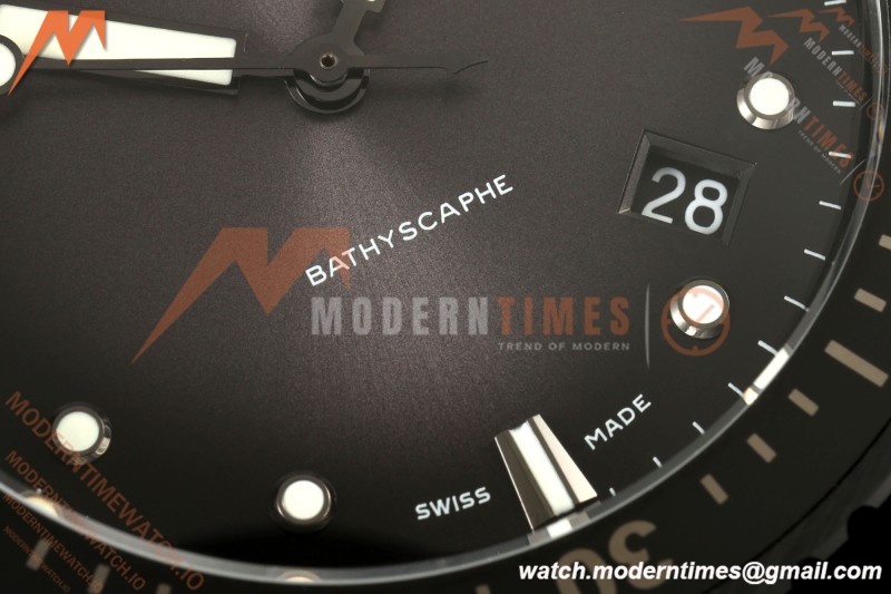 Blancpain - Fifty Fathoms 5000 43.6mm Bathyscaphe Black Cer/NY Sunburst Gray Dial DDDF A1315