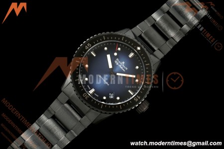 Blancpain - Fifty Fathoms 5000A 43.6mm Bathyscaphe Black Cer/Cer Sunburst Blue Dial DDDF A1315 | ブランパン - フィフティ ファゾムス 5000A 43.6mm バチスカーフ ブラック セラミック/セラミック サンバーストブルー文字盤 DDDF A1315