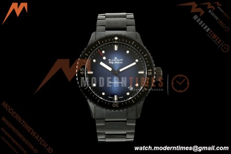 Blancpain - Fifty Fathoms 5000A 43.6mm Bathyscaphe Black Cer/Cer Sunburst Blue Dial DDDF A1315 | ブランパン - フィフティ ファゾムス 5000A 43.6mm バチスカーフ ブラック セラミック/セラミック サンバーストブルー文字盤 DDDF A1315