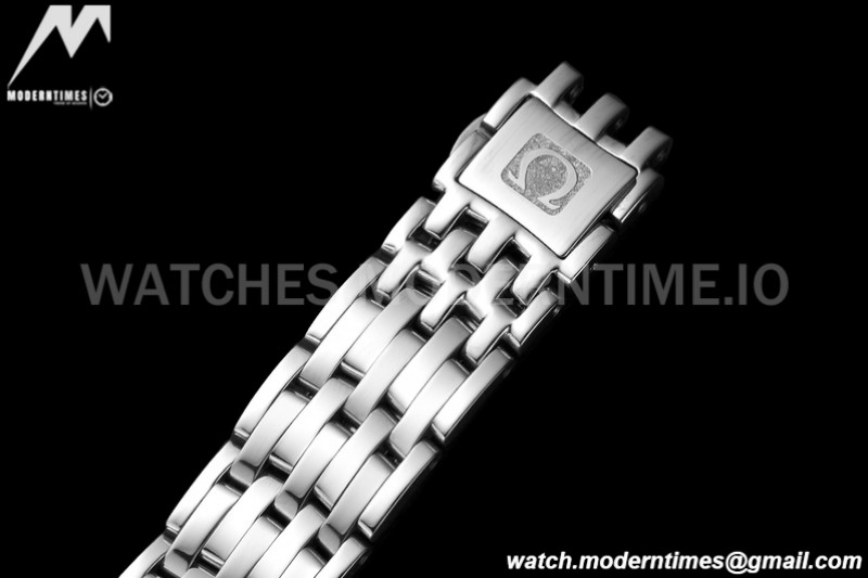 Omega - De Ville Prestige Ladies 32.7mm SS/SS White Textured GDF MY8215