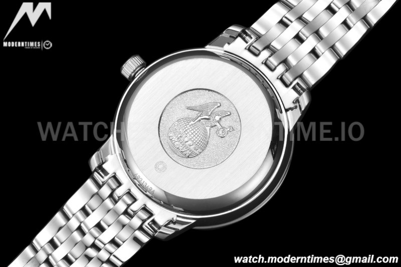 Omega - De Ville Prestige Ladies 32.7mm SS/SS White Textured GDF MY8215