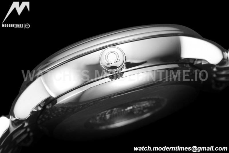 Omega - De Ville Prestige Ladies 32.7mm SS/SS White Textured GDF MY8215