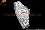 Omega - De Ville Prestige Ladies 32.7mm SS/SS White Textured GDF MY8215