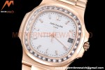 Patek Philippe - Nautilus Automatic 40mm 5711R Diamond RG/RG Wht/Dia PPF A324