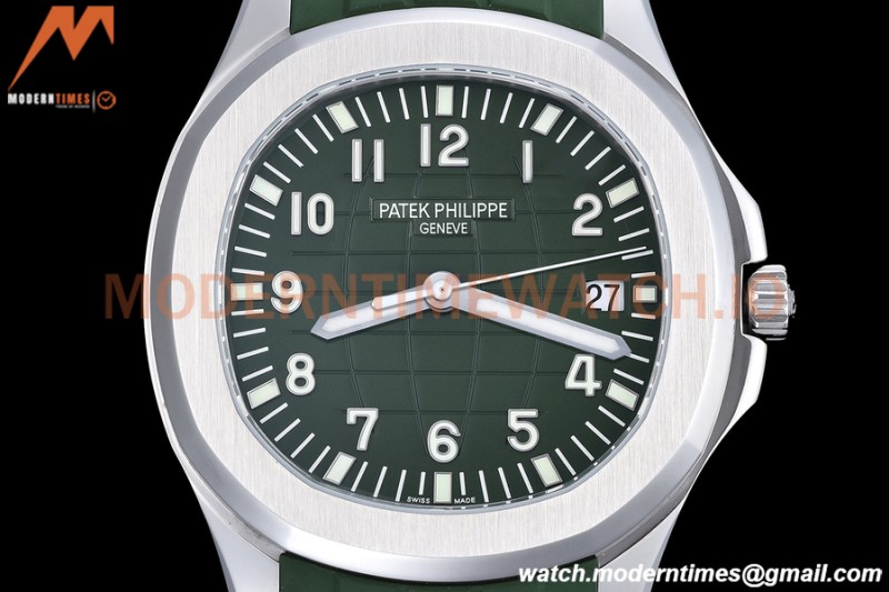 Patek Philippe - Aquanaut 5168G 42mm SS/Green RU Green/Num ZF V3 A324