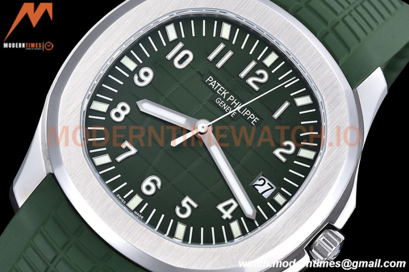 Patek Philippe - Aquanaut 5168G 42mm SS/Green RU Green/Num ZF V3 A324