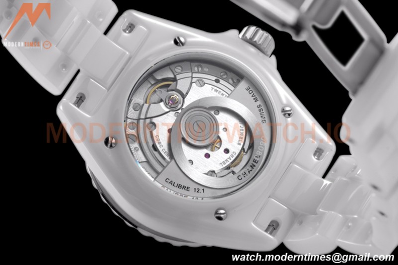 Chanel - J12 38MM Automatic White Cer/Cer BVF Cal 12.1