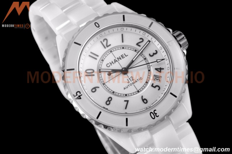 Chanel - J12 38MM Automatic White Cer/Cer BVF Cal 12.1