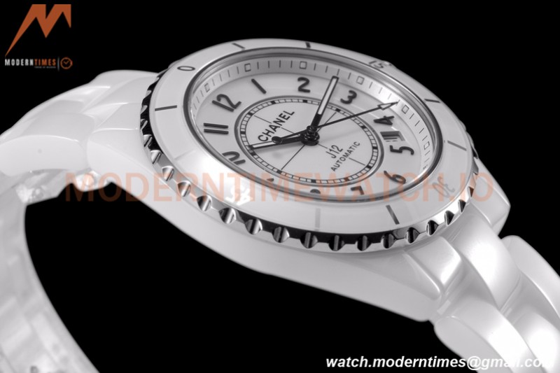Chanel - J12 38MM Automatic White Cer/Cer BVF Cal 12.1