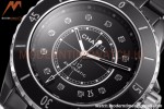 Chanel - J12 38MM Automatic Black Cer/Cer Blk/Dia BVF Cal 12.1