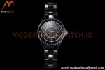 Chanel - J12 38MM Automatic Black Cer/Cer Blk/Num BVF Cal 12.1