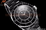 Chanel - J12 38MM Automatic Black Cer/Cer Blk/Num BVF Cal 12.1