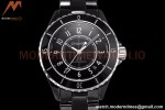 Chanel - J12 38MM Automatic Black Cer/Cer Blk/Num BVF Cal 12.1