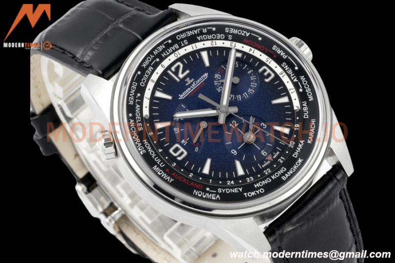 Jaeger LeCoultre - Polaris Geographic WT 904847J SS/LE Blue ZF Cal.936A