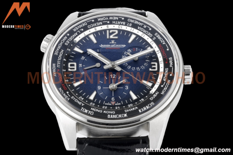 Jaeger LeCoultre - Polaris Geographic WT 904847J SS/LE Blue ZF Cal.936A