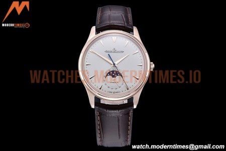 Jaeger LeCoultre - Master Ultra Thin Moonphase RG/LE White ZF 1:1 MY9015