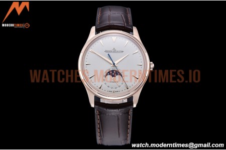Jaeger LeCoultre - Master Ultra Thin Moonphase RG/LE White ZF 1:1 MY9015