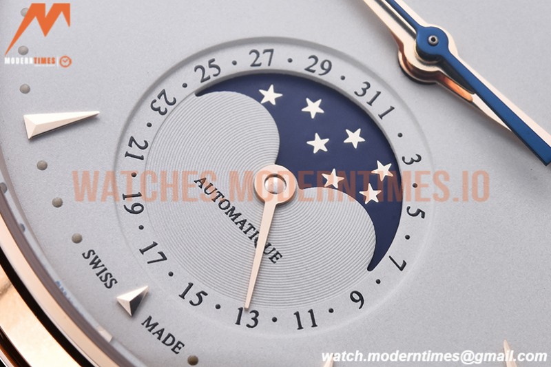 Jaeger LeCoultre - Master Ultra Thin Moonphase RG/LE White ZF 1:1 MY9015