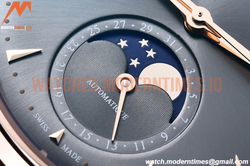 Jaeger LeCoultre - Master Ultra Thin Moonphase RG/LE Grey ZF 1:1 MY9015