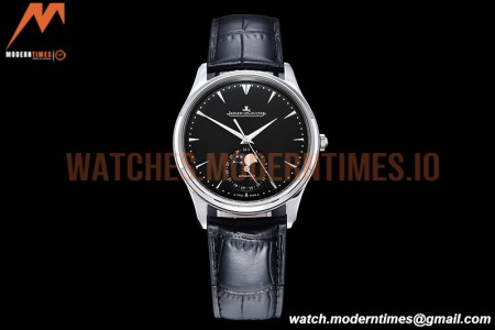 Jaeger LeCoultre - Master Ultra Thin Moonphase SS/LE Black ZF 1:1 MY9015