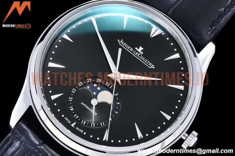 Jaeger LeCoultre - Master Ultra Thin Moonphase SS/LE Black ZF 1:1 MY9015