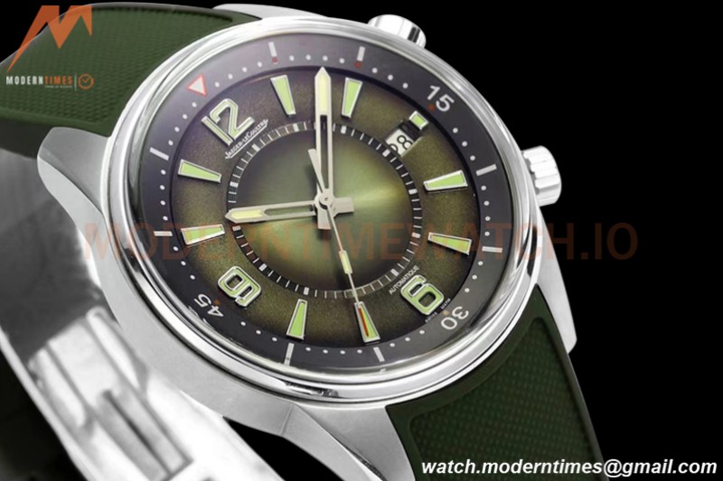 Jaeger LeCoultre - Polaris Date Automatic 42mm SS/RU Green/Stk BLS A899A