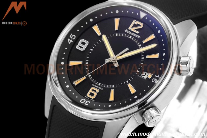 Jaeger LeCoultre - Polaris Date Automatic 42mm SS/RU Black/Stk BLS A899A