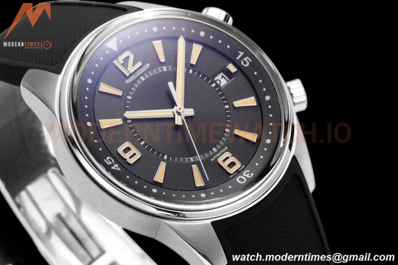 Jaeger LeCoultre - Polaris Date Automatic 42mm SS/RU Black/Stk BLS A899A